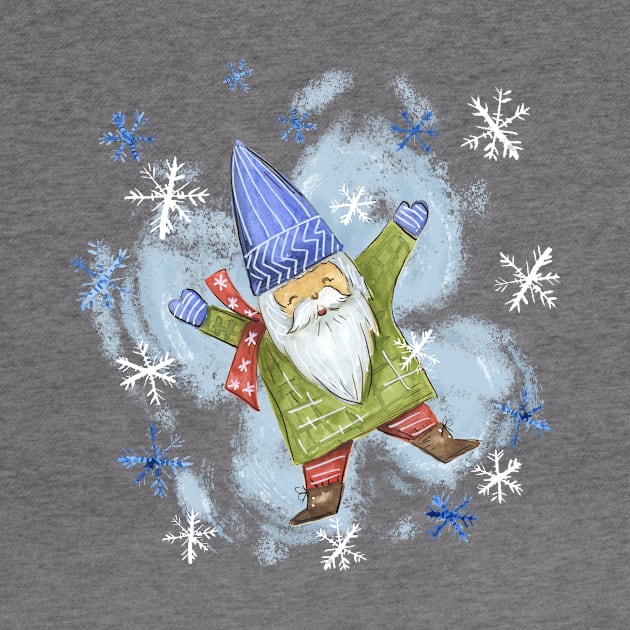 Snow Angel Gnome by SWON Design